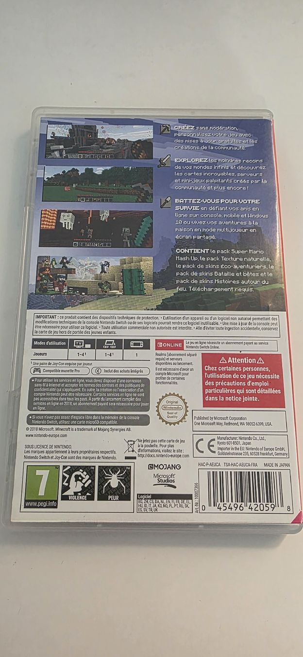 Nintendo Jeux: Minecraft Nintendo Switch – Neuf (Voir description) à Thônex par jojoeu55 1