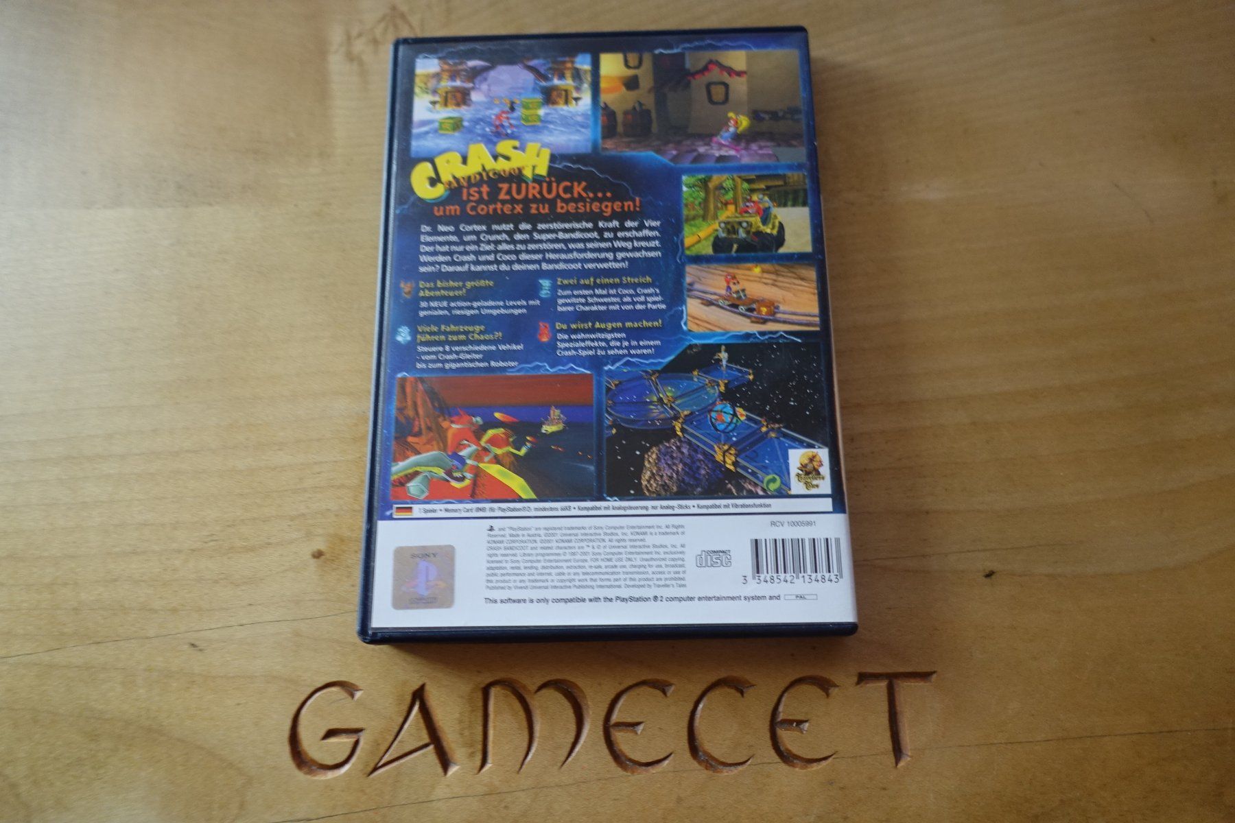 Sony Giochi: Crash Bandicoot: Der Zorn des Cortex – Usato da Steinach venduto da Gamecet 2