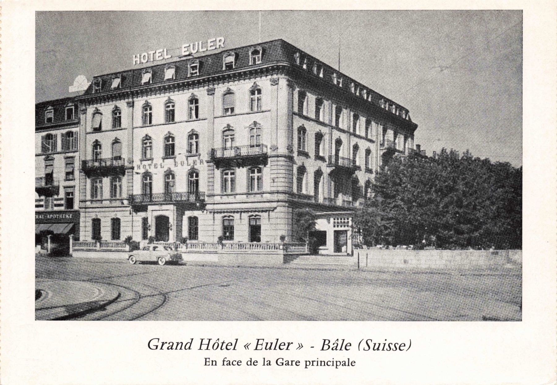 Cartoline postali: Grand hotel Euler Bale G Ak Brief wird in der Mitte geöffnet – Usato da Biasca venduto da Blenio71