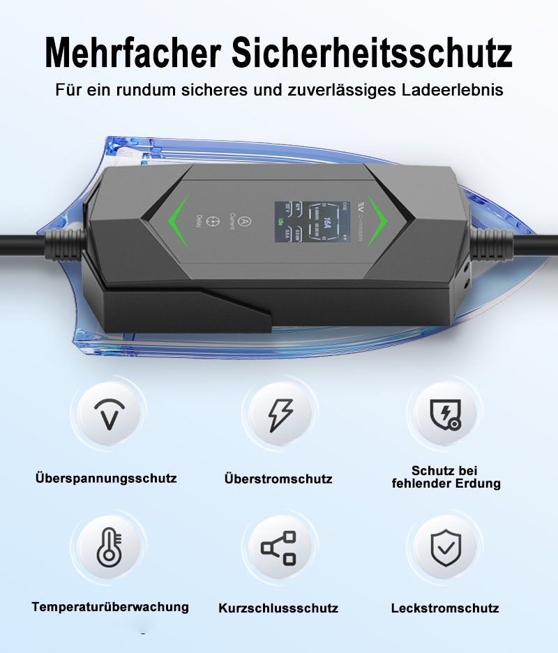 Caricabatterie: 11kW Typ 2 EV Ladegerät Set mit CEE 16A auf T23 Adapter – Usato da Malans GR venduto da BUYBEST-Schweiz 4