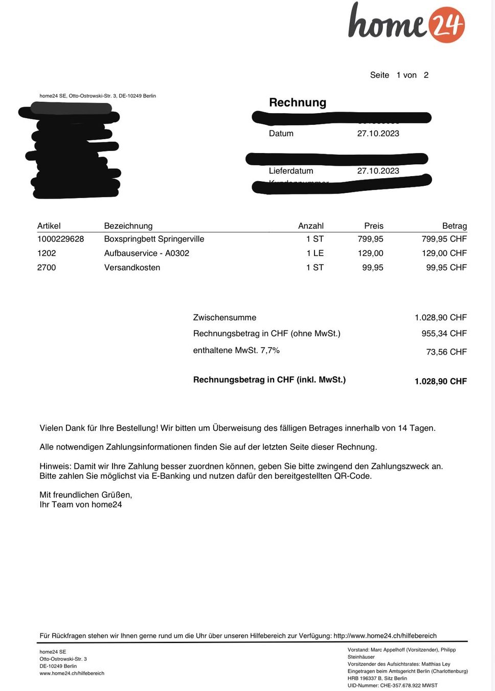 Betten: Boxspringbett Springerville – Gebraucht aus Tann von Surfer1000 1