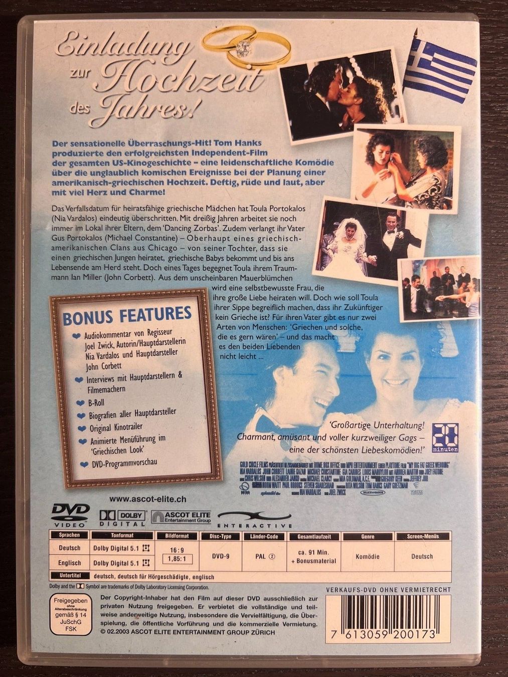 Tutti i DVDs: My Big Fat Greek Wedding – Usato da Zürich venduto da FilmFreunde 1
