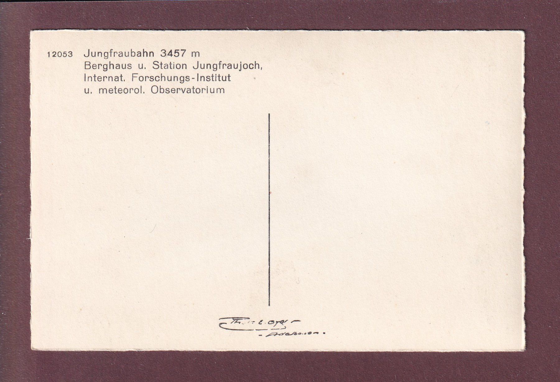 Cartoline postali: JUNGFRAUJOCH - Berghaus – Usato da Pully venduto da nicecards 1