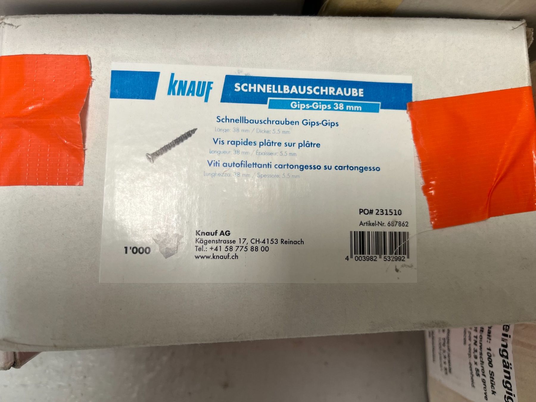 Knauf Tutti gli attrezzi: Knauf Schnellbauschrauben Grob & Standard – Nuovo e nell'imballaggio originale da Bettlach venduto da Esbe62 1