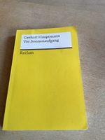 Gerhart Hauptmann Vor Sonnenaufgang Reclam Universal-Bibliot