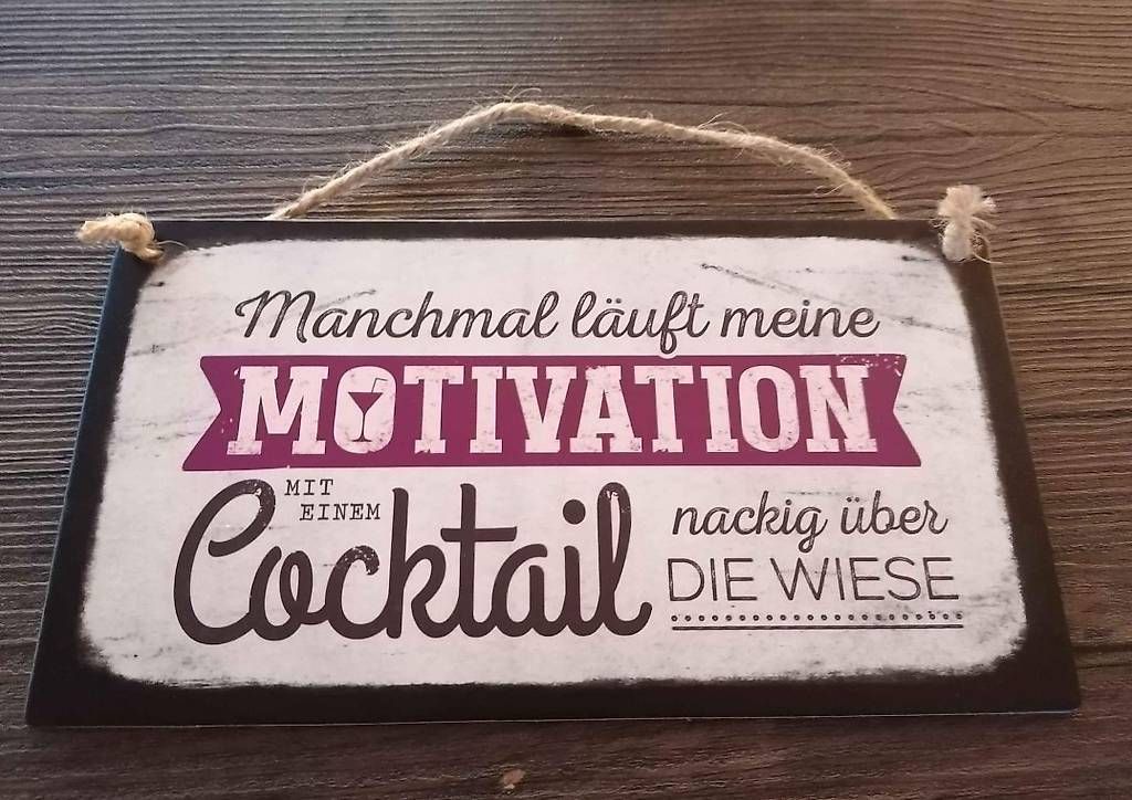 Insegne: Schild Cocktail 12x22cm – Usato da Nänikon venduto da Manta87