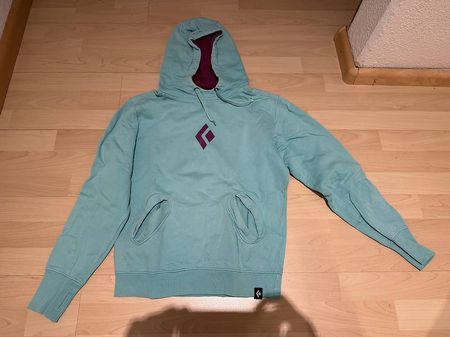 Kletterpulli Hoody von Black Diamond Bouldern Gr. M türkis