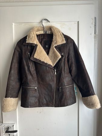 Winter BC Leder-Jacke mit Fell, Grösse 38 Top!