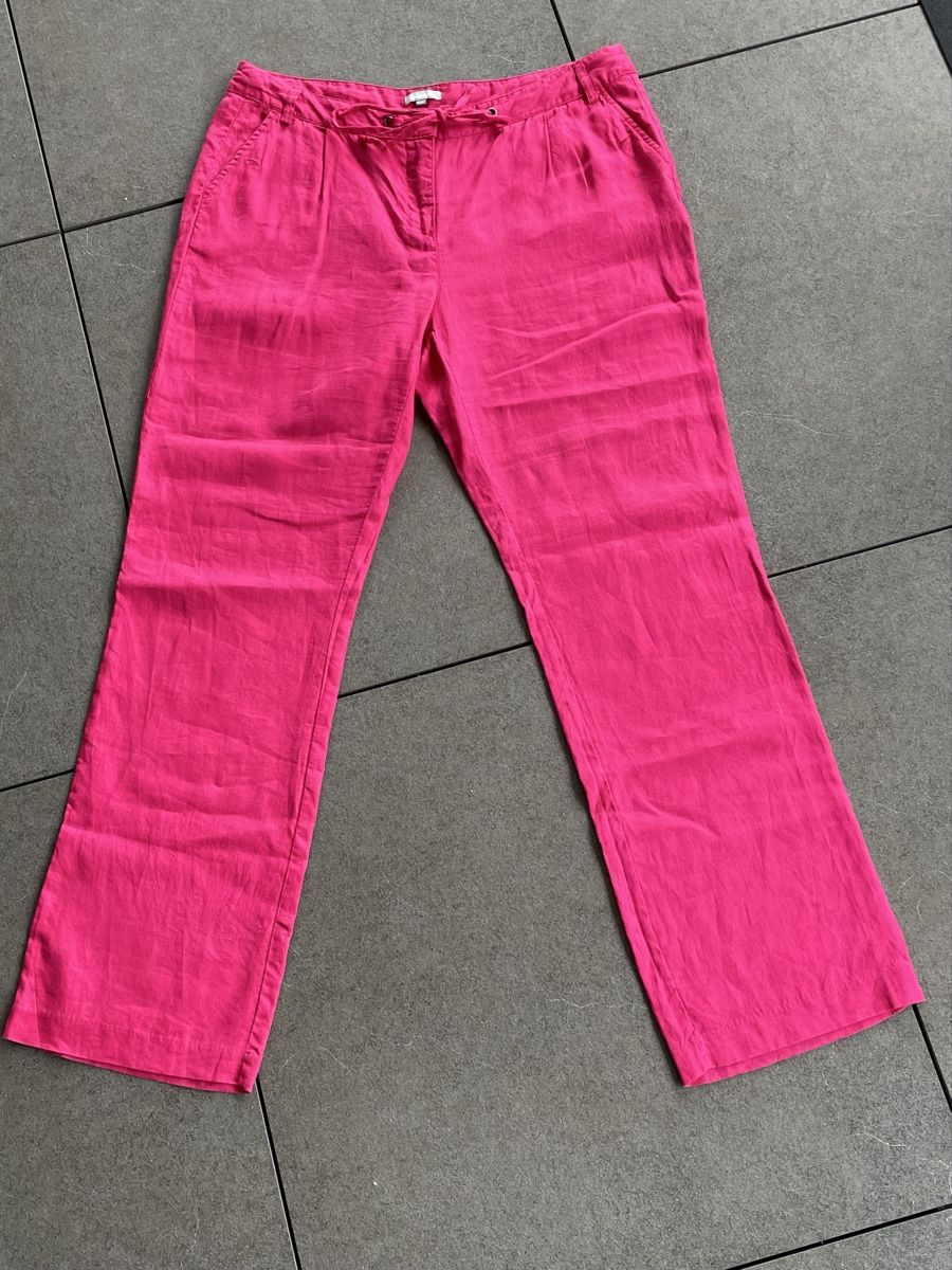 Pantaloni: Pinke Leinenhose Gr. 44, Madison – Usato da Bronschhofen venduto da Sommernacht03 3