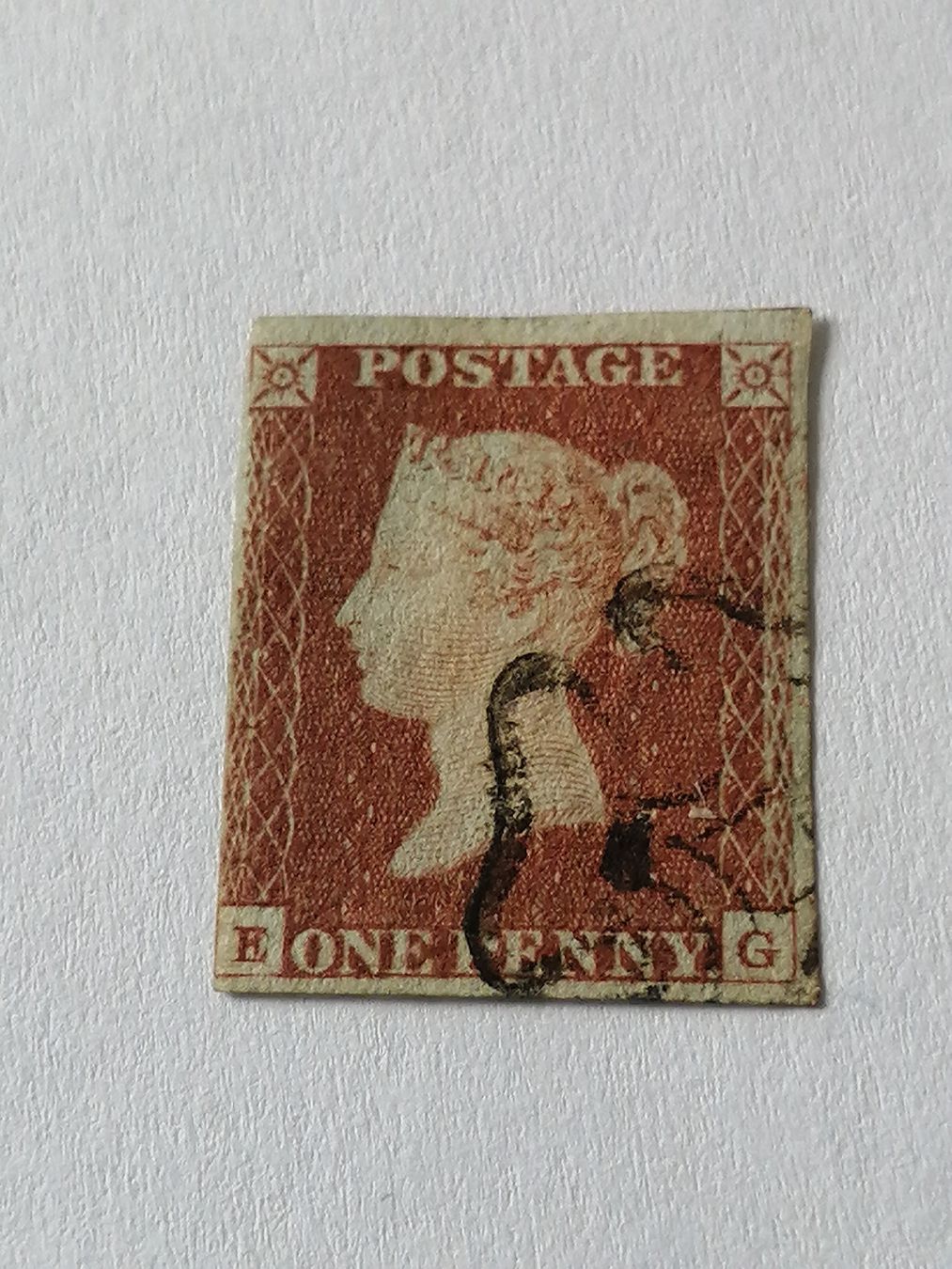 Tous les timbres: One Penny Red 1841, Platte 19 – D'occasion à Happerswil par tschergi