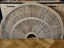 Kopfende Rattan Halbkreis 160cm neuwertig