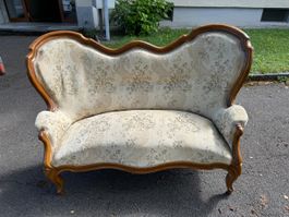 Altes Sofa im Biedermeier-/Louis-Philippe-Stil