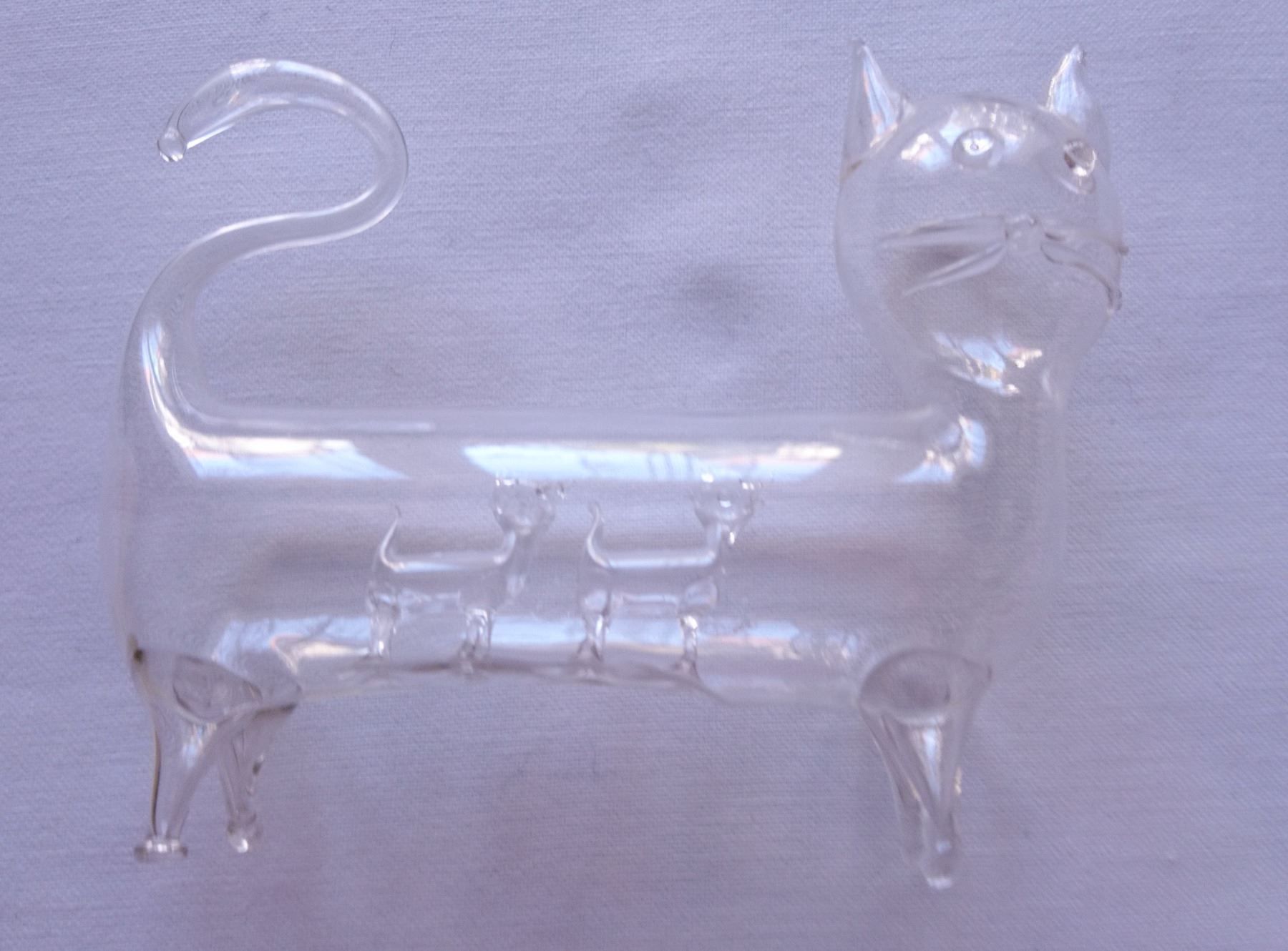 Figurines: Katze, Glas, mundgeblasen – Neuf (Voir description) à Schüpfen par ardiphne