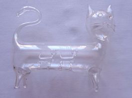 Katze, Glas, mundgeblasen