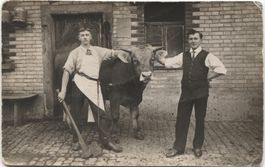 Landwirtschaft/Metzgerei 1910 Bruggen ? St. Gallen