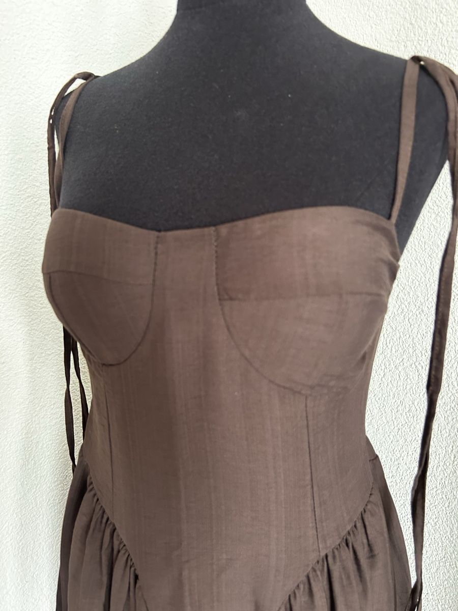 Kleider: Trendiges Kleid neu braun  – Neu (gemäss Beschreibung) aus Siebnen von fulli2 1