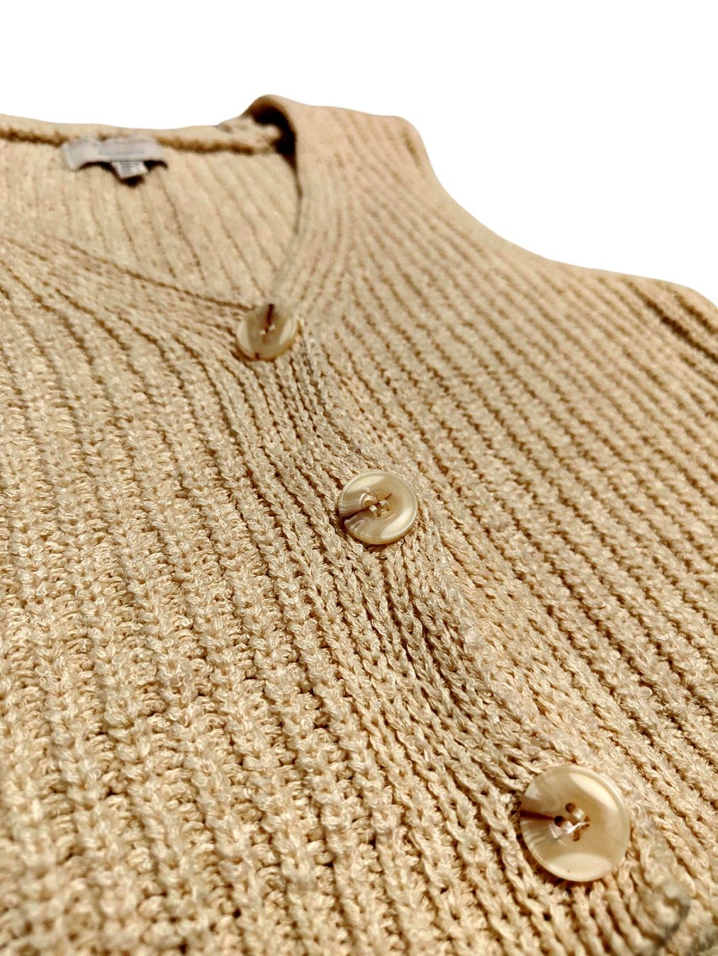 Pull&Bear Gilet & Giacche senza maniche: Weste Strickweste beige Grösse S – Usato da Zürich venduto da naedaeo 2