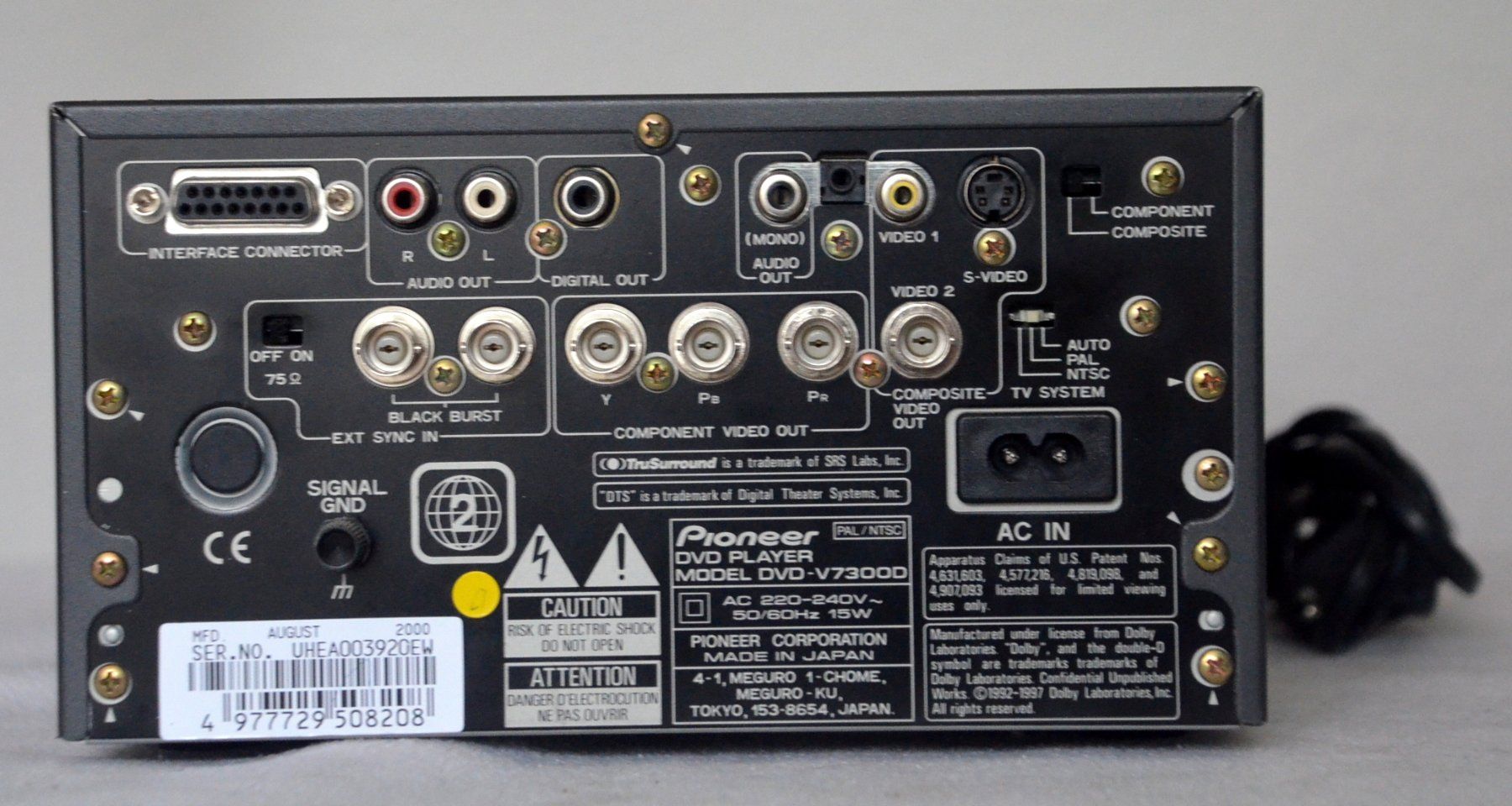 Pioneer Lettore multimediale & Streamer: Pioneer DVD-V7300D DVD Player – Usato da Collonges venduto da arashee 2