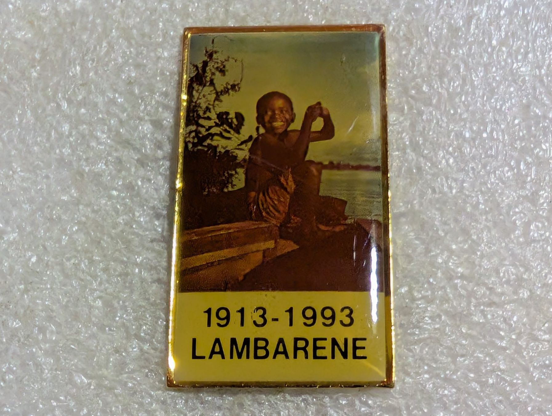 Placchette & Badge: Ansteckpin 208: Lambarene – Usato da Oppligen venduto da Pin-Fall-Shop