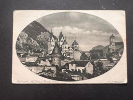 Postkarte Andernach Dom und Runder Turm 1927 (P978)