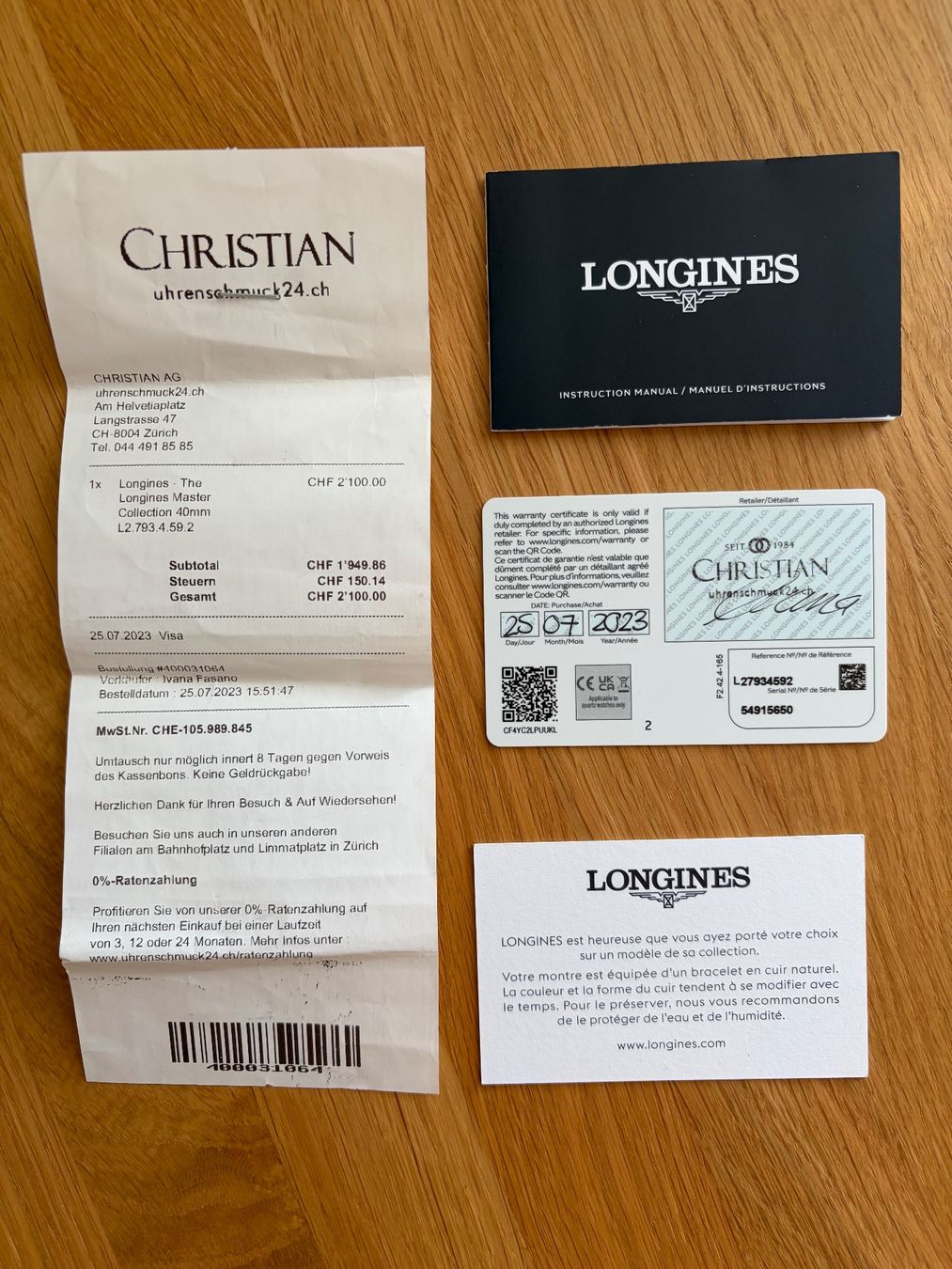 Longines Uhren: Longines Master Collection 40mm – Gebraucht aus Langnau am Albis von sev_90 2