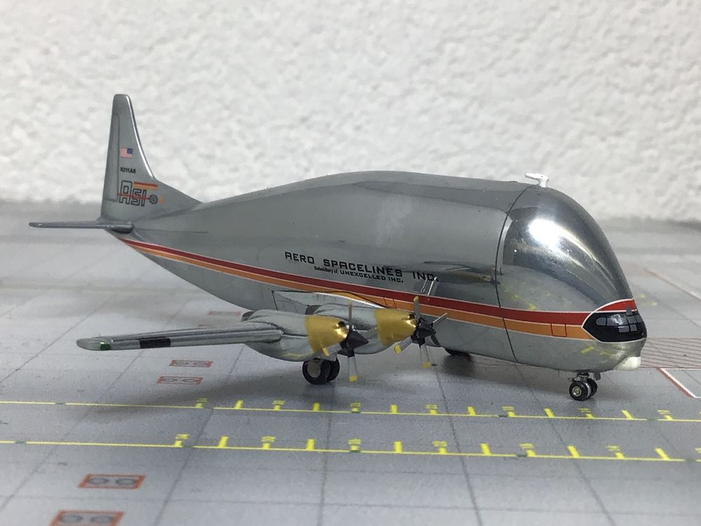Herpa Aero Spacelines 377SGT Super Guppy Turbine 1/500 (Neu (gemäss ...
