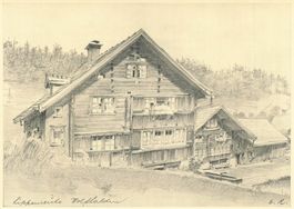 Wolfhalden (AR) Lippenreute Appenzeller Bauernhaus  G
