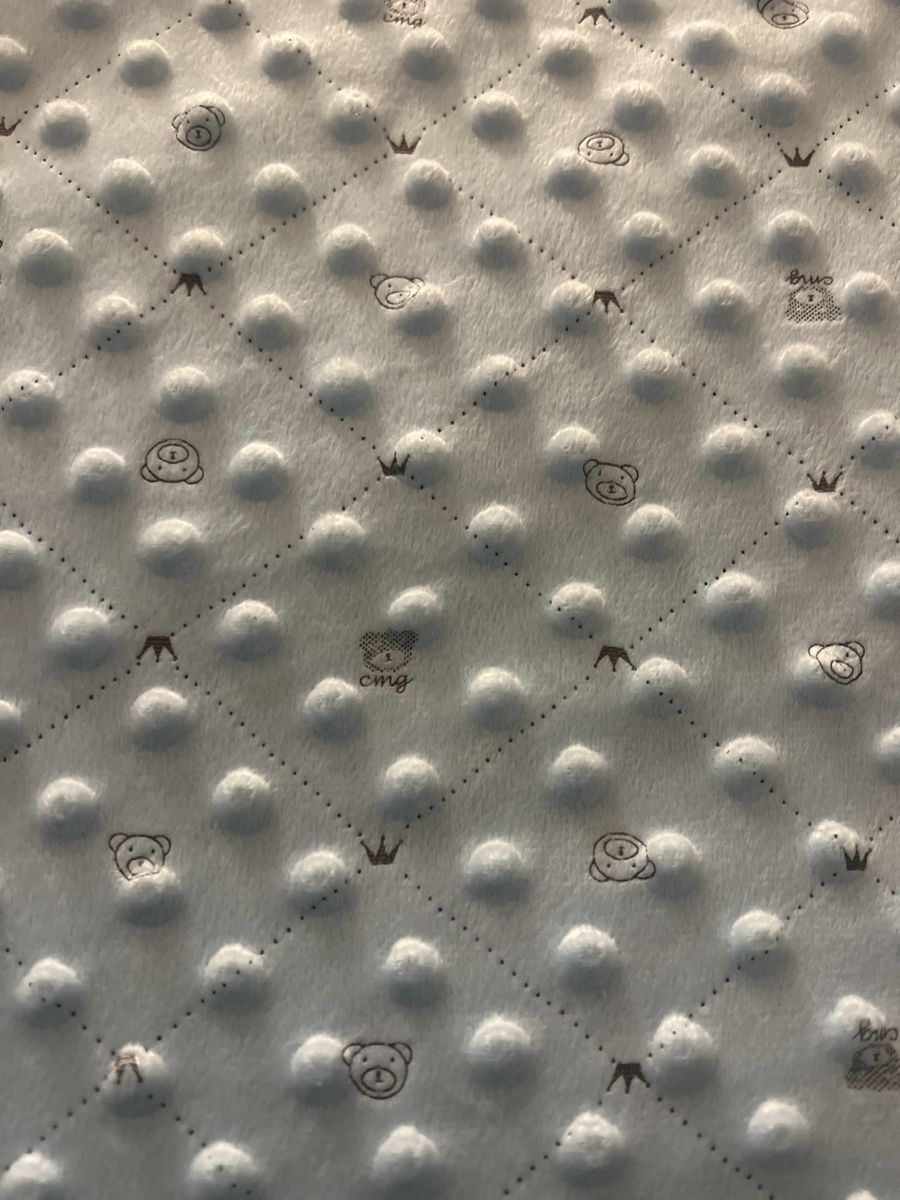 Tessuti: Minky fleece Stoff Bärchen hellblau 80 cm – Nuovo e nell'imballaggio originale da Unterägeri venduto da angeljusti 1