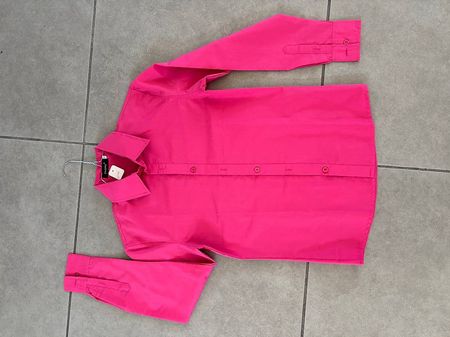 Chemise fit  homme  rose fushia
