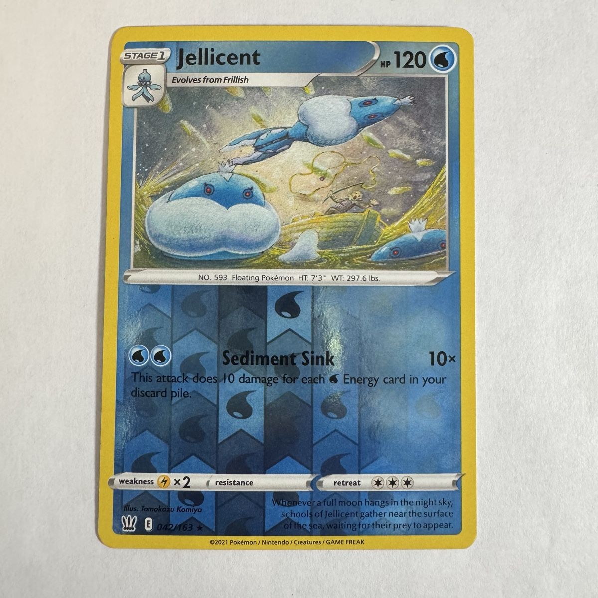 Pokémon Carte collezionabili: Pokémon Jellicent - 42 / 163 - ENG – Nuovo (secondo la descrizione) da Staad SG venduto da miaCards