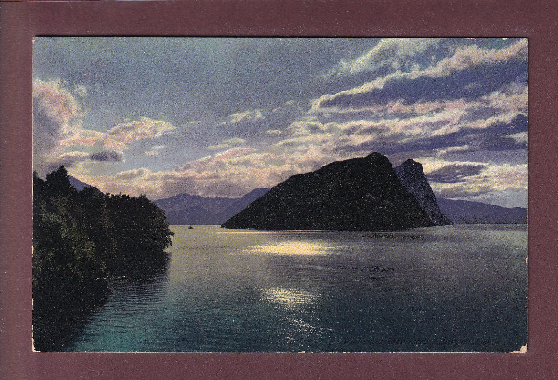 Cartoline postali: BÜRGENSTOCK - 1912 – Usato da Pully venduto da nicecards