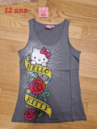t-shirt hello kitty neuf taille 12 ans