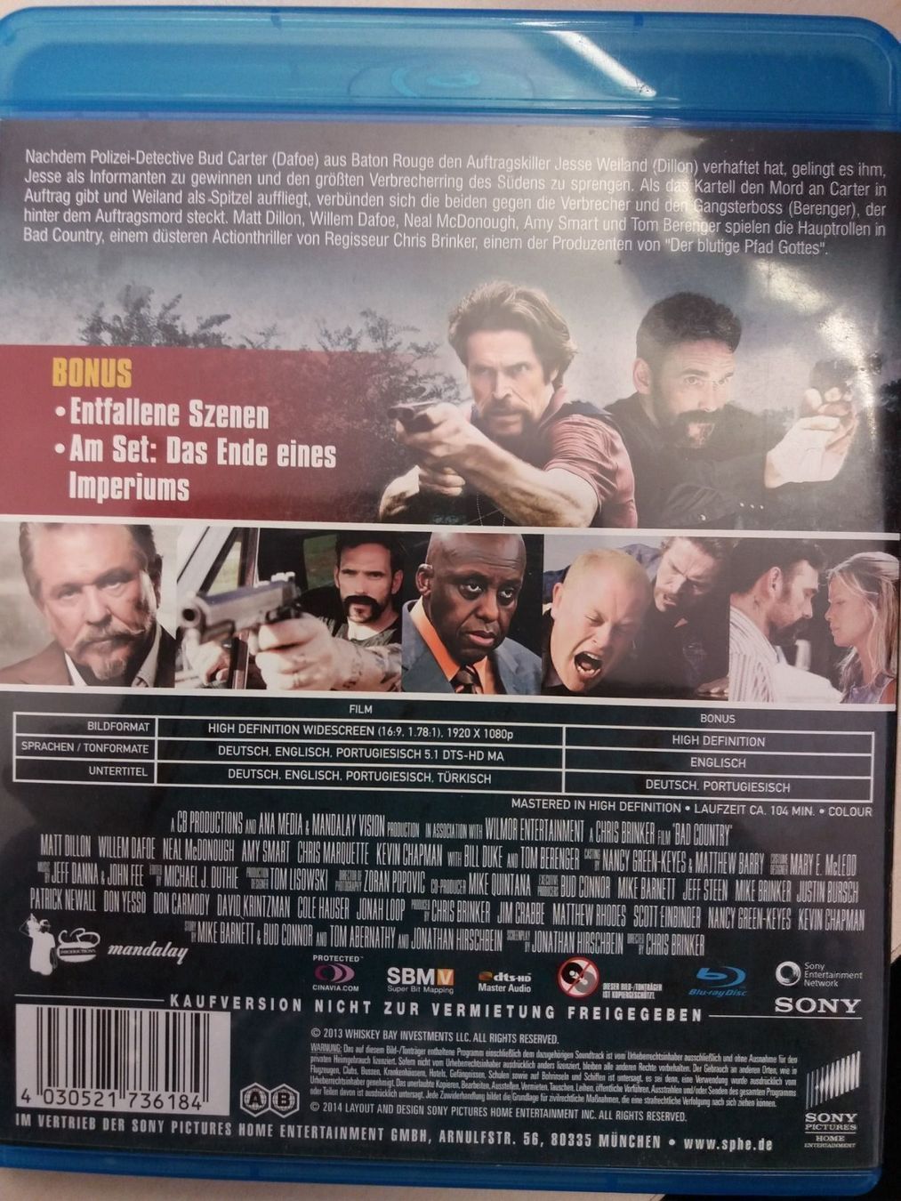 Tutti i DVDs: Blu-ray Bad Country – Usato da Eiken venduto da Lashar 1