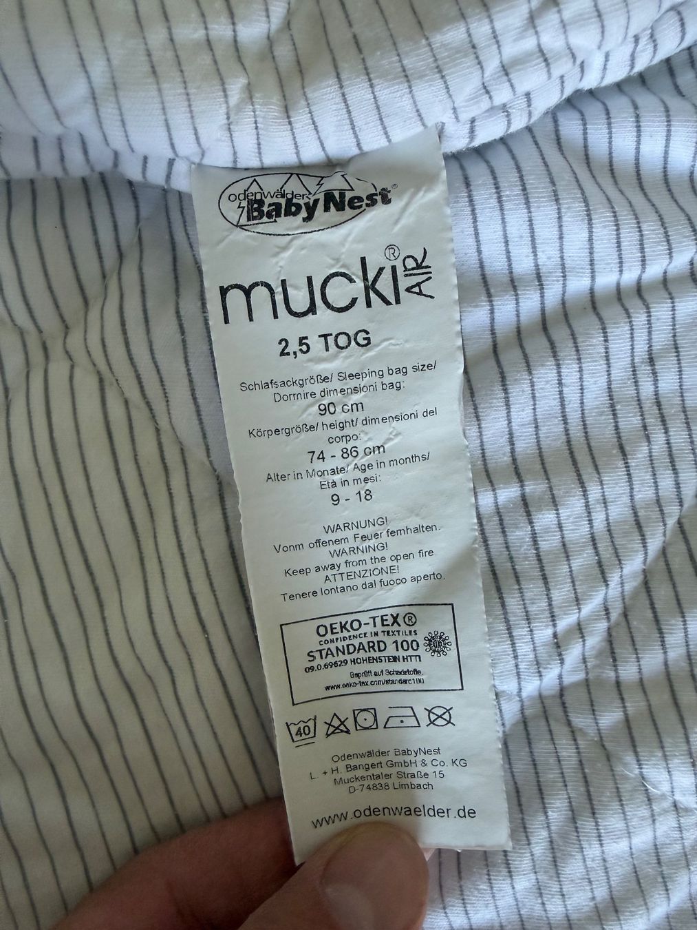 Sacchi a pelo: Schlafsack Mucki Air 90cm – Usato da Ballwil venduto da kat_2mx6 1