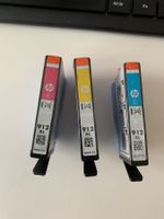 3 HP Tintenpatronen 912 XL Cyan Magenta Gelb neu