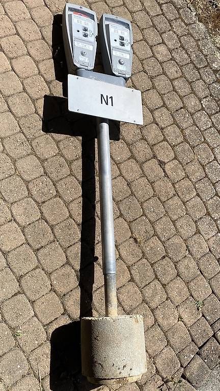 Registratore di cassa: 2 Parkuhren der Stadtpolizei – Usato da Günsberg venduto da Peso1