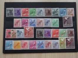 Deut. Post m. Überdrucken Berlin sw/rot/gr 1948+1949 ungepr.