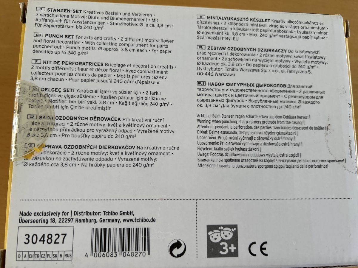 Kit bricolage: Stanzen-Set Tchibo – Usato da Dotzigen venduto da rapunzel03 1