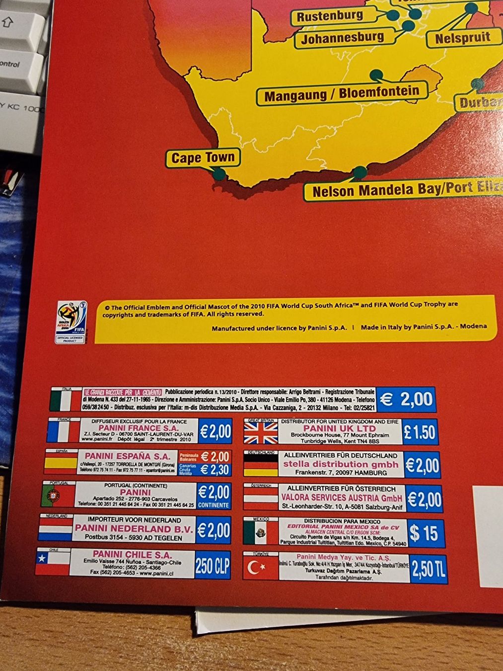 Panini Album: panini wm 2014 leeralbum selten – Usato da Oberglatt ZH venduto da paninistickersworld 2