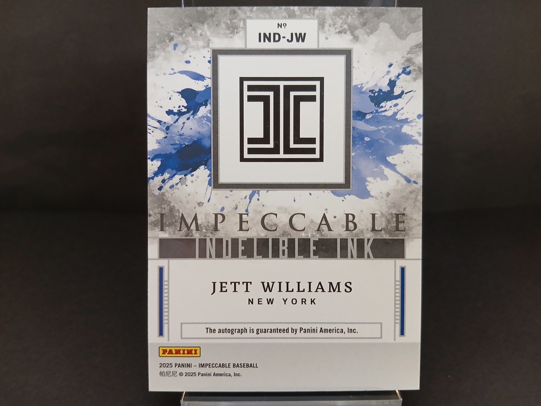 MLB Carte collezionabili: Panini Impeccable Jet Williams on Card Auto 04/10 Mets – Nuovo (secondo la descrizione) da Schaffhausen venduto da Hariyama 1