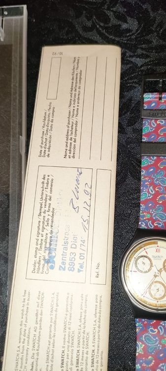 Swatch Orologi: Swatch Chrono Vintage con Scatola Originale – Usato da Losone venduto da del_yh97 7