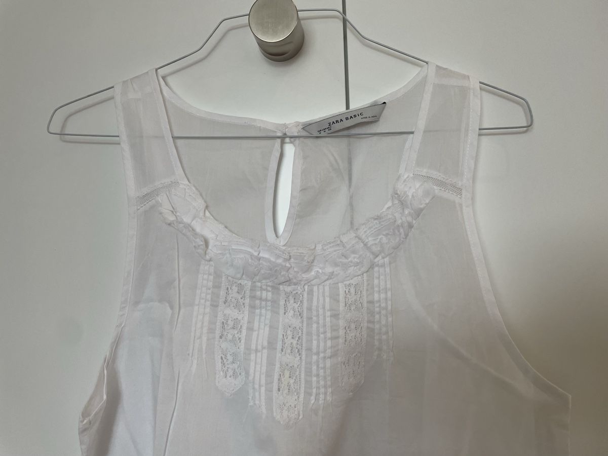 Zara Top: Zara Basic Top, weiss, Grösse M, neuwertig – Usato da Gockhausen venduto da AnneT07 2