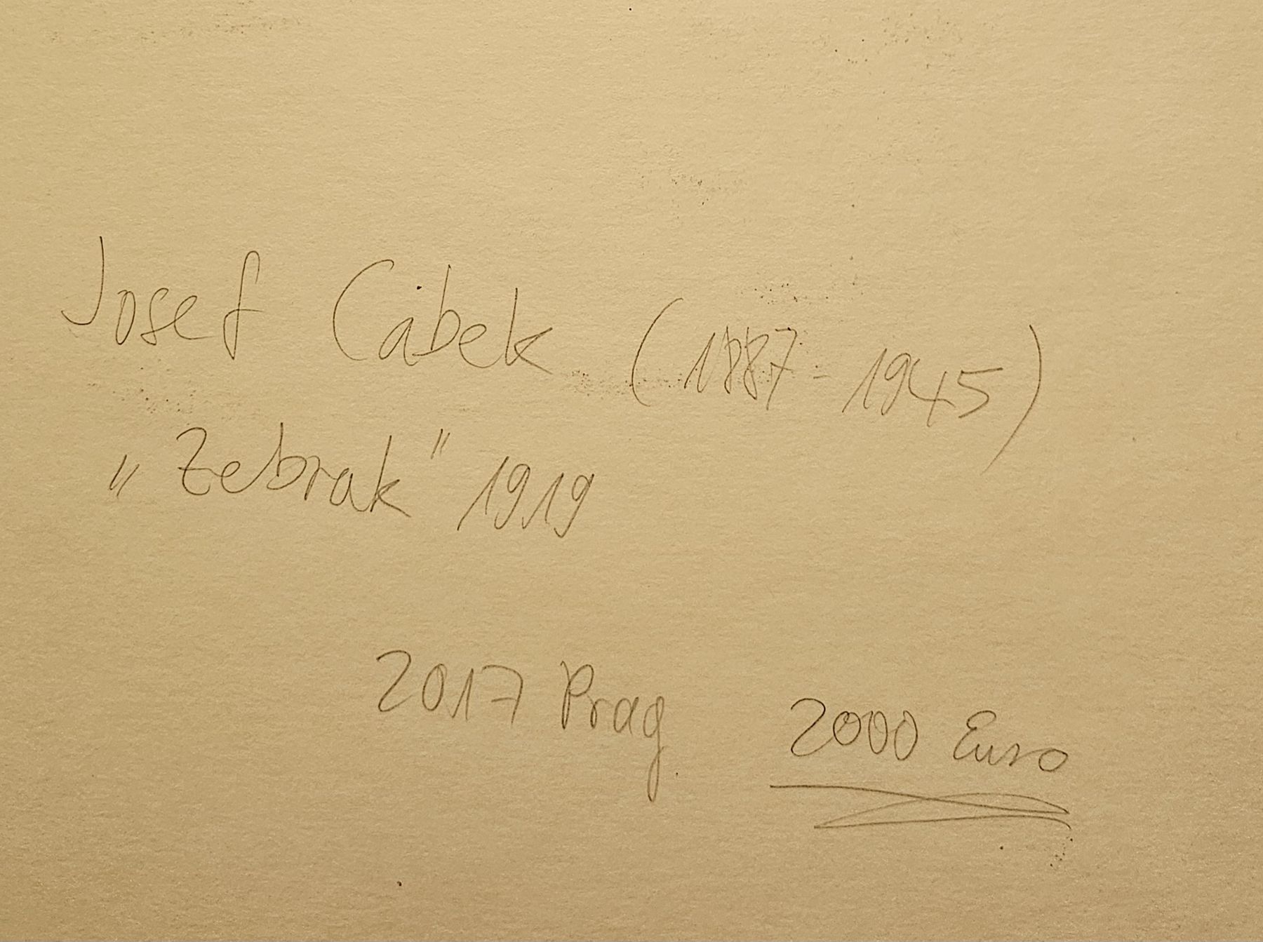Grafica & Litografie: Josef Capek wichtiger Expressionist 1919 handsign. Kirchner  – Usato da Emmenbrücke venduto da Kunstankaufverkauf 8