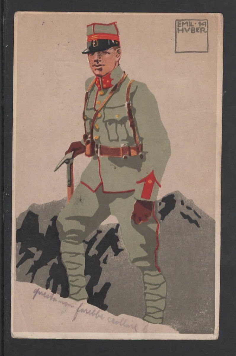 Cartoline postali: FELDUNIFORM neue ORDONNANZ (O – Usato da Ruggell venduto da Masescha