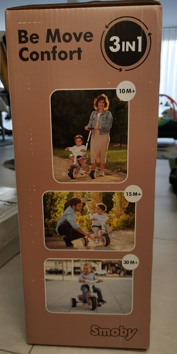 Smoby Veicoli per bambini: Smoby Be Move Confort Dreirad 3in1, NEU – Nuovo e nell'imballaggio originale da Itingen venduto da schweizersternchen 1