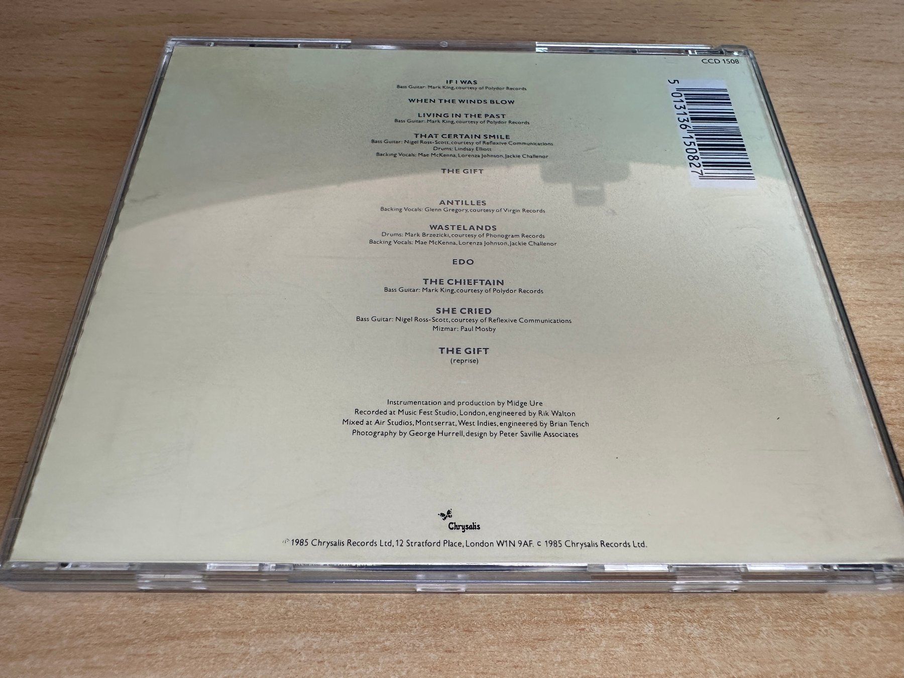 CD: Midge Ure – The Gift – Usato da Rikon im Tösstal venduto da Alpenmutz 1