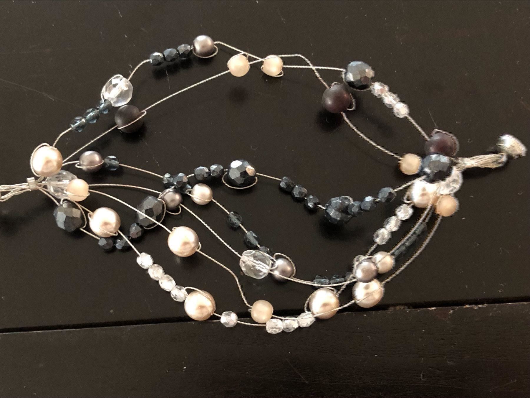 Bracciali & Braccialetti: PERLEN- ONYX 7-REIHIGES ARMBAND – Usato da Meggen venduto da Meggeni