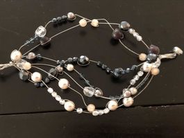 PERLEN- ONYX 7-REIHIGES ARMBAND