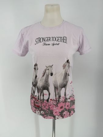 Shirt mit Pferde-Motiv Gr. 170/176 von page one young