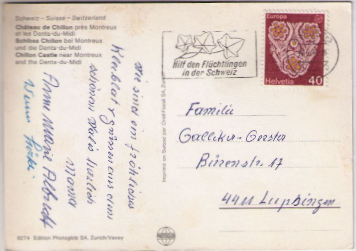 Cartoline postali: Montreux - Château de Chillon – Usato da Binningen venduto da Mountainrider 1